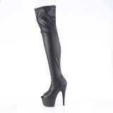 Vegan 18 cm ADORE-3011 poledance peep toe overkneestiefel