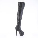 Vegan 18 cm ADORE-3011 poledance peep toe overkneestiefel