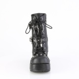 Vegan 7 cm CUBBY-54 emo damen platform boots mit schnürung