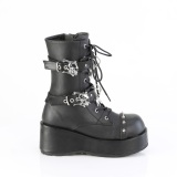 Vegan 7 cm CUBBY-54 emo damen platform boots mit schnürung