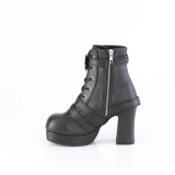 Vegan 9,5 cm GOTHIKA-66 emo chunky platform boots mit schnallen