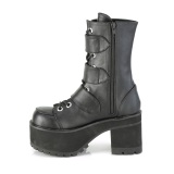 Vegan 9,5 cm RANGER-308 gothic chunky platform boots mit schnallen damen