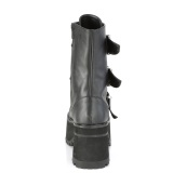 Vegan 9,5 cm RANGER-308 gothic chunky platform boots mit schnallen damen