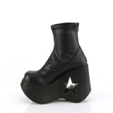 Vegan emo 13 cm DYNAMITE-100 DemoniaCult wedge plateauboots schwarz