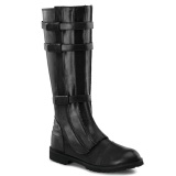 WALKER-130 schwarze kapitänstiefel herren stiefel cosplay halloween