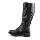 WALKER-130 schwarze kapitänstiefel herren stiefel cosplay halloween