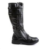 WALKER-130 schwarze kapitänstiefel herren stiefel cosplay halloween