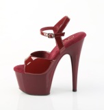 Weinrot 18 cm ADORE-709 pleaser plateau high heels sandaletten